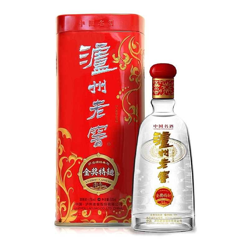 四川瀘州老窖金獎特曲經(jīng)典鐵盒口感濃香型42度白酒500ml單瓶裝