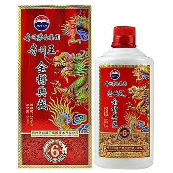 貴州茅臺集團(tuán)貴州王6年慶典口感濃香型52度白酒500ml單瓶裝