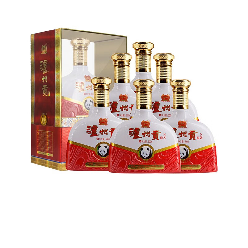 瀘州老窖瀘州貢N8 52度濃香型白酒500ml