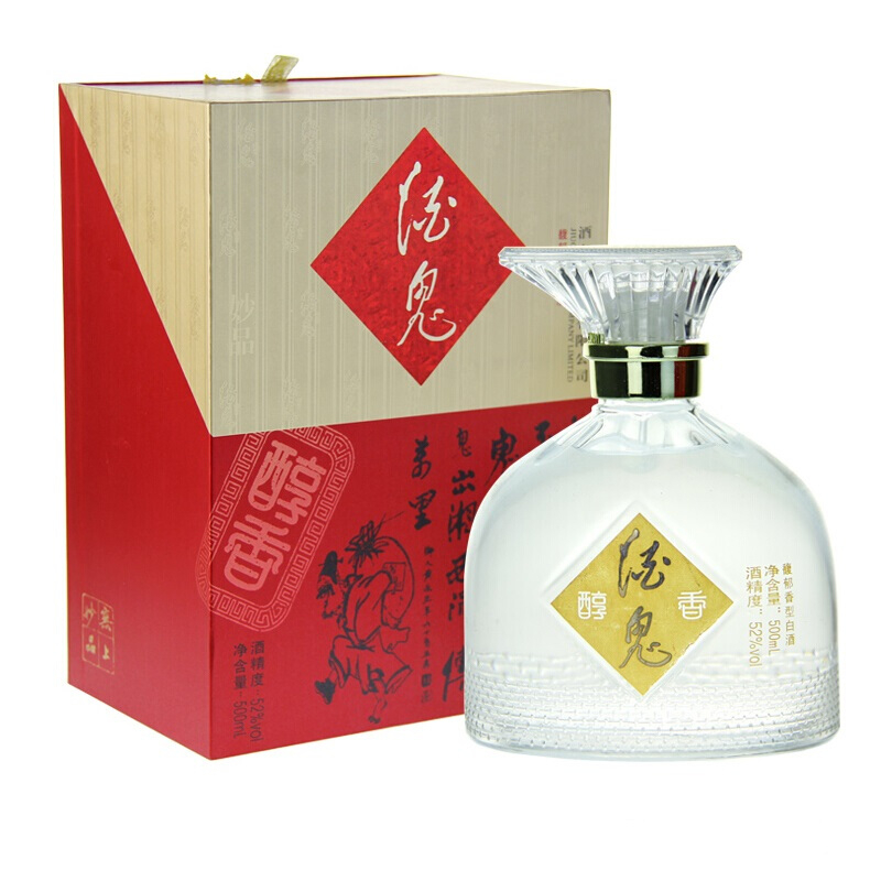 湖南酒鬼酒醇香52°度馥郁香型500ml單瓶裝