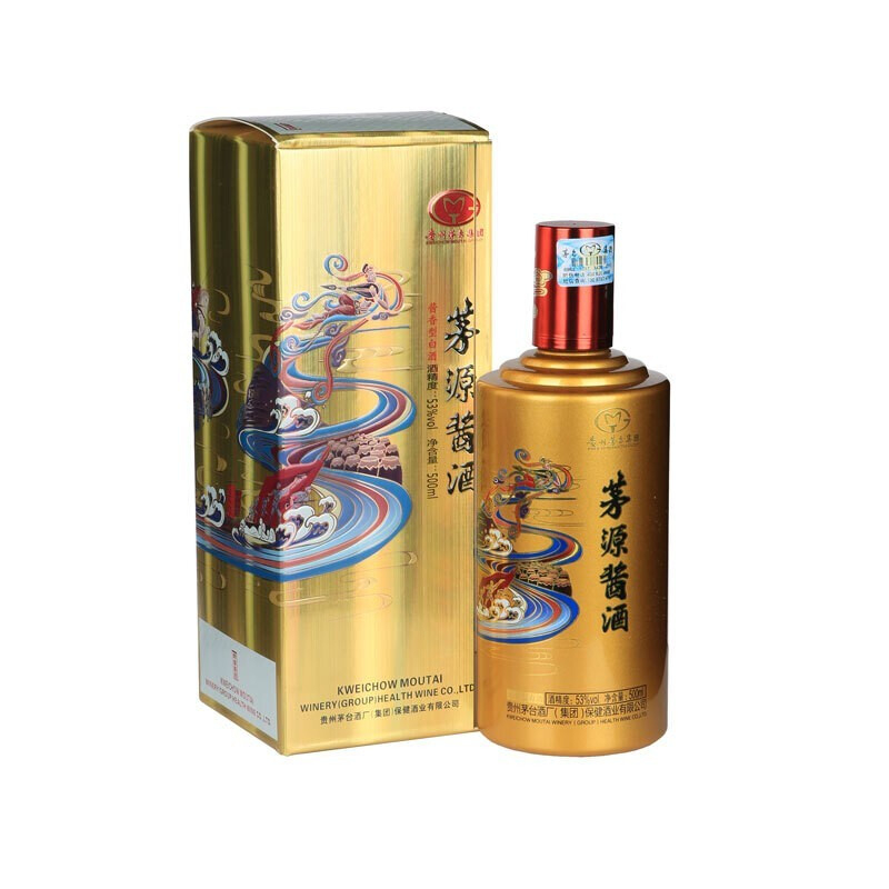 貴州茅臺集團(tuán)茅源醬酒黃醬/黃色飛天仙女圖口感醬香型53度白酒500ml單瓶裝