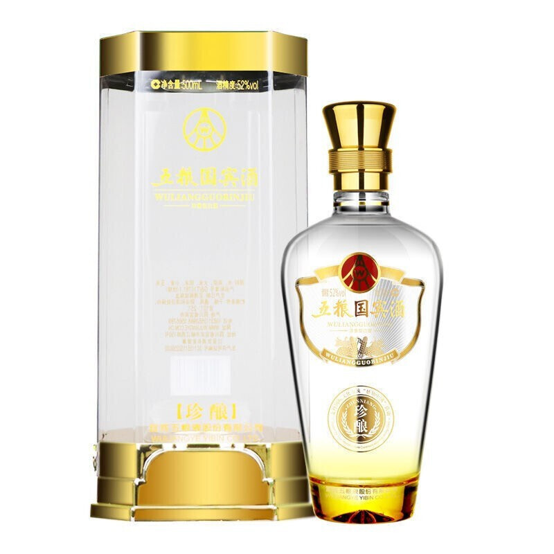 五糧液五糧國(guó)賓酒珍釀口感濃香型52度白酒500ml單瓶裝