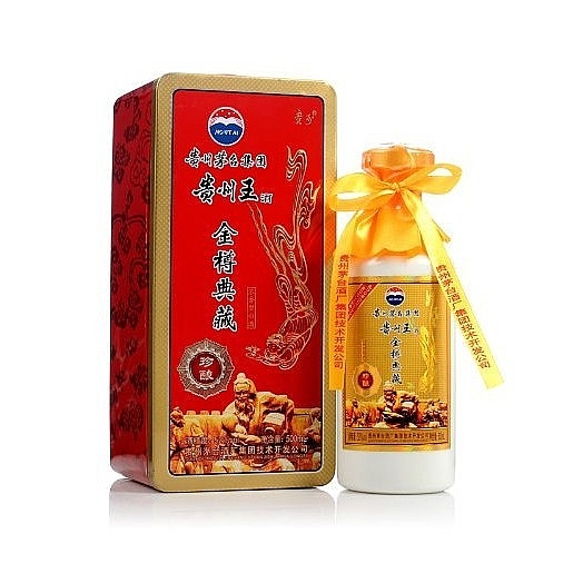 貴州茅臺集團貴州王酒金樽典藏珍釀口感濃香型52度白酒500ml單瓶裝