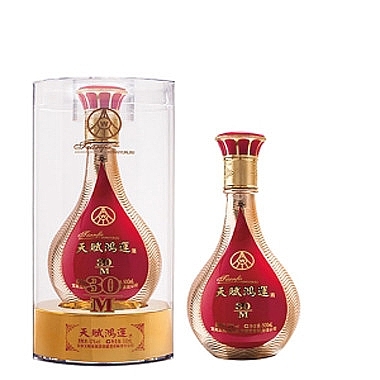 五糧液30年天賦鴻運(yùn)喜酒口感濃香型52度白酒500ml單瓶裝