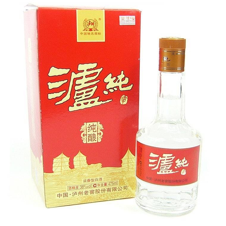 四川瀘州老窖瀘州純口感濃香型38度白酒475ml單瓶裝