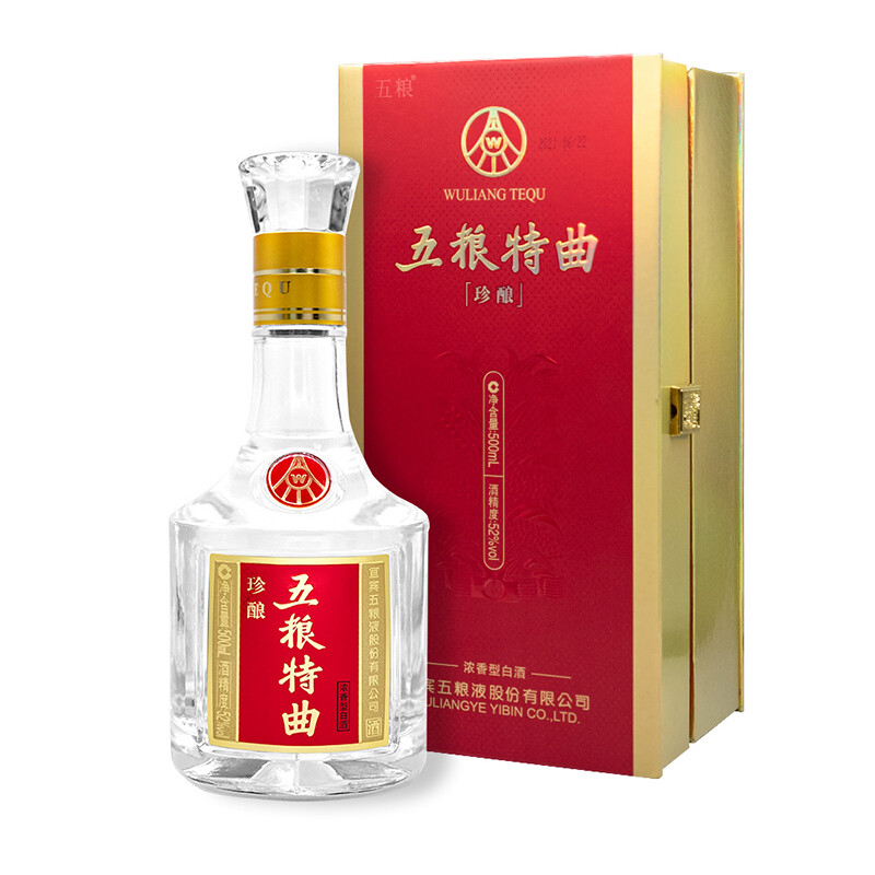 五糧液五糧特曲珍釀171口感濃香型52度白酒500ml單瓶裝
