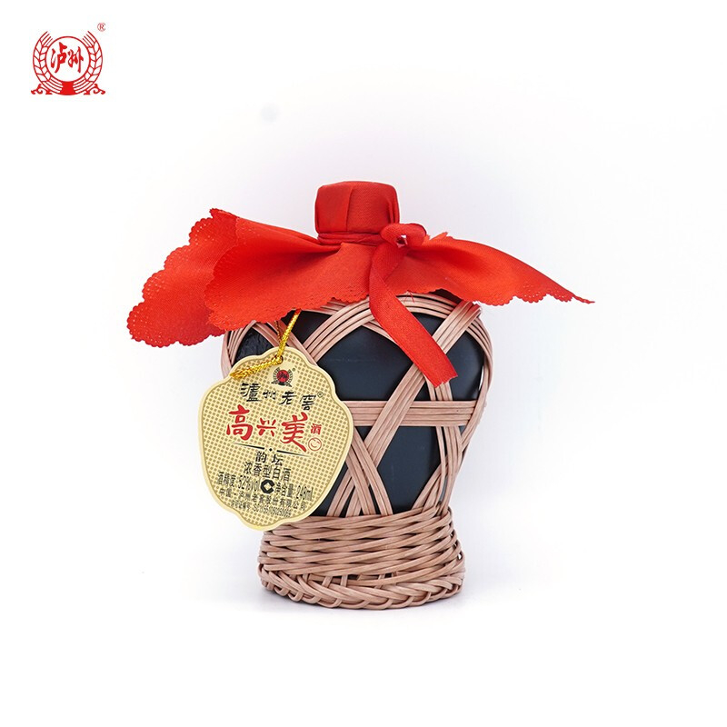 四川瀘州老窖高興美壇韻口感濃香型52度白酒248ml壇裝