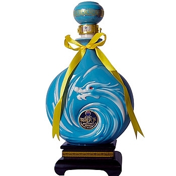 貴州茅臺集團福滿天下飛龍在天（藍(lán)）口感濃香型52度白酒2000ml一壇裝