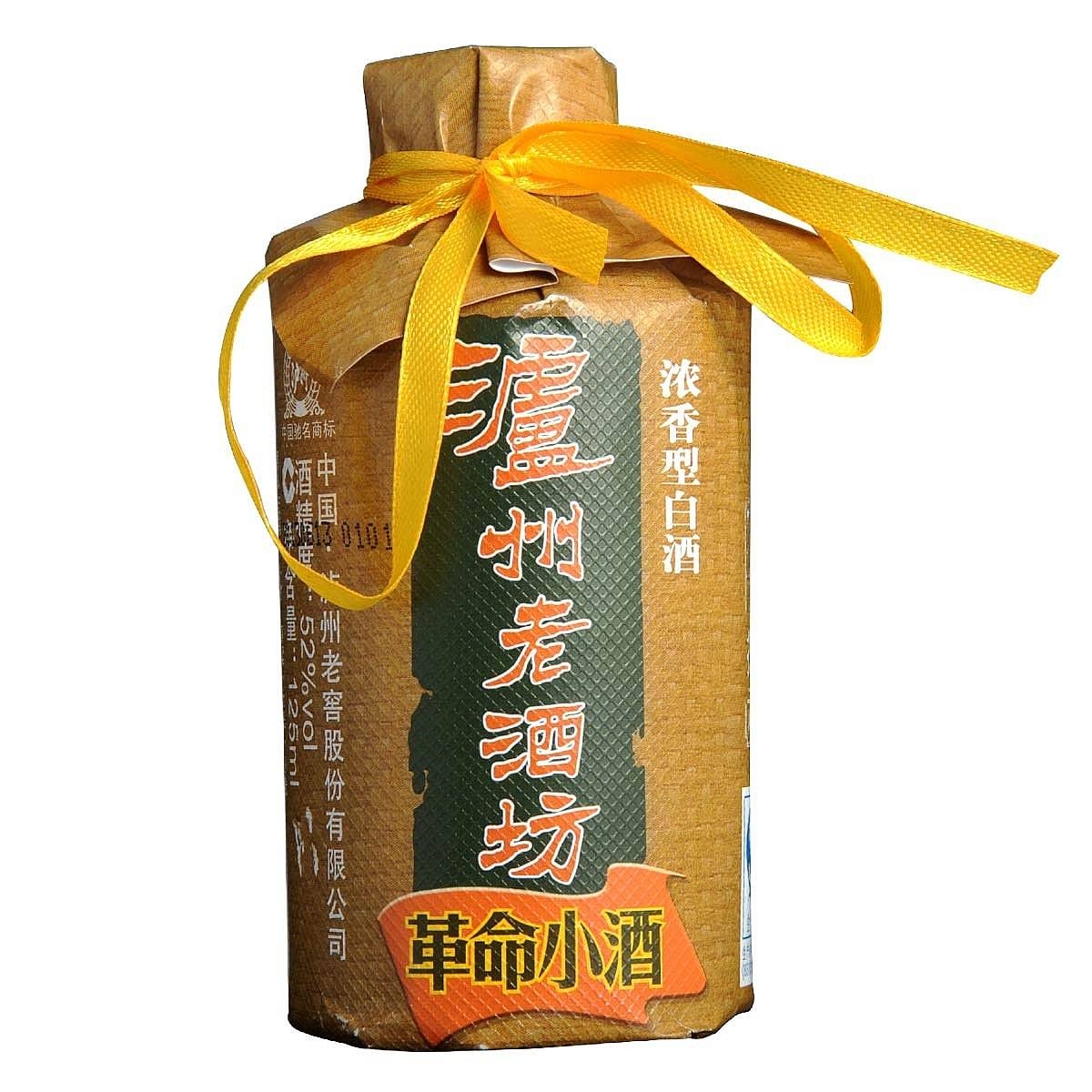 四川瀘州老窖瀘州老酒坊革命小酒口感濃香型52度白酒500ml單瓶裝