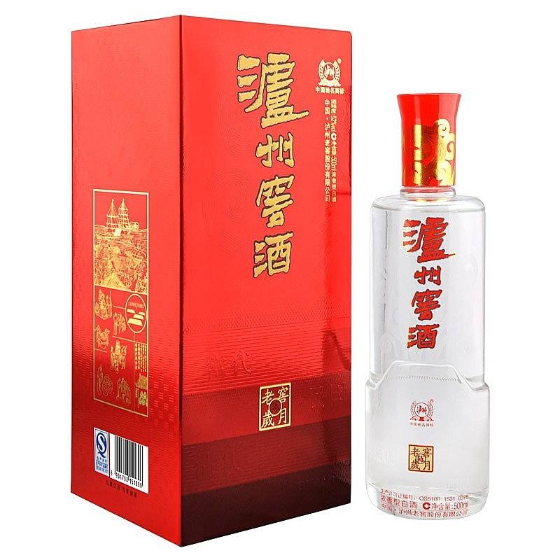 四川瀘州老窖瀘州窖酒老窖歲月陳口感濃香型52度白酒500ml單瓶裝