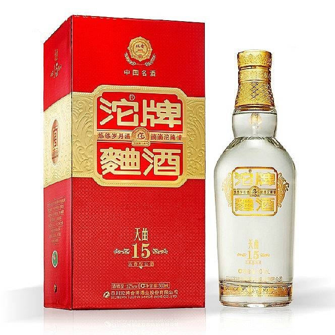 四川沱牌舍得集團(tuán)沱牌曲酒天曲15年口感濃香型52度白酒500ml單瓶裝
