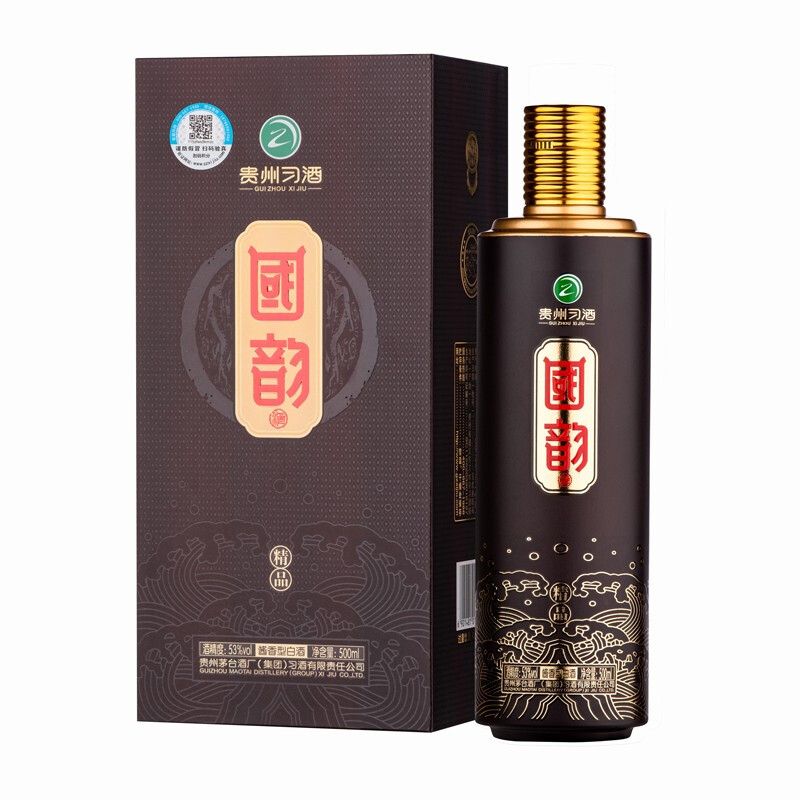 貴州習(xí)酒國(guó)韻精品53度醬香型500ml單瓶裝