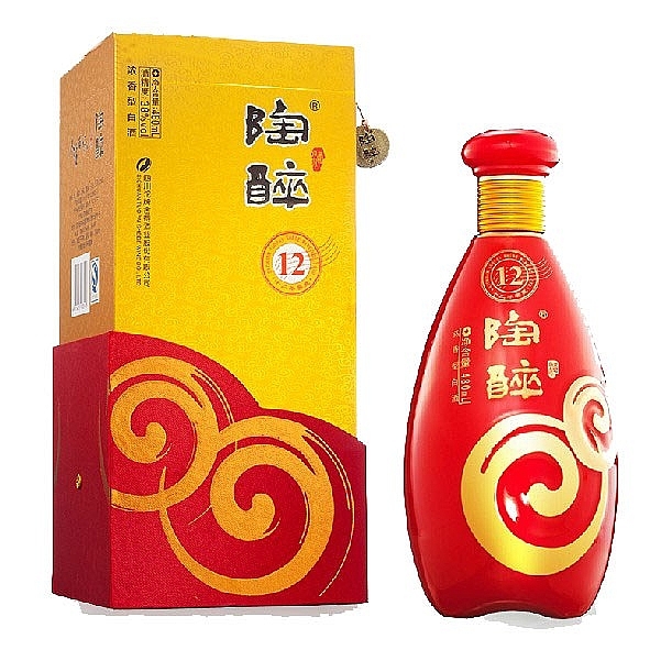 四川沱牌舍得集團沱牌陶醉12年紅瓷口感濃香型38度白酒480ml單瓶裝