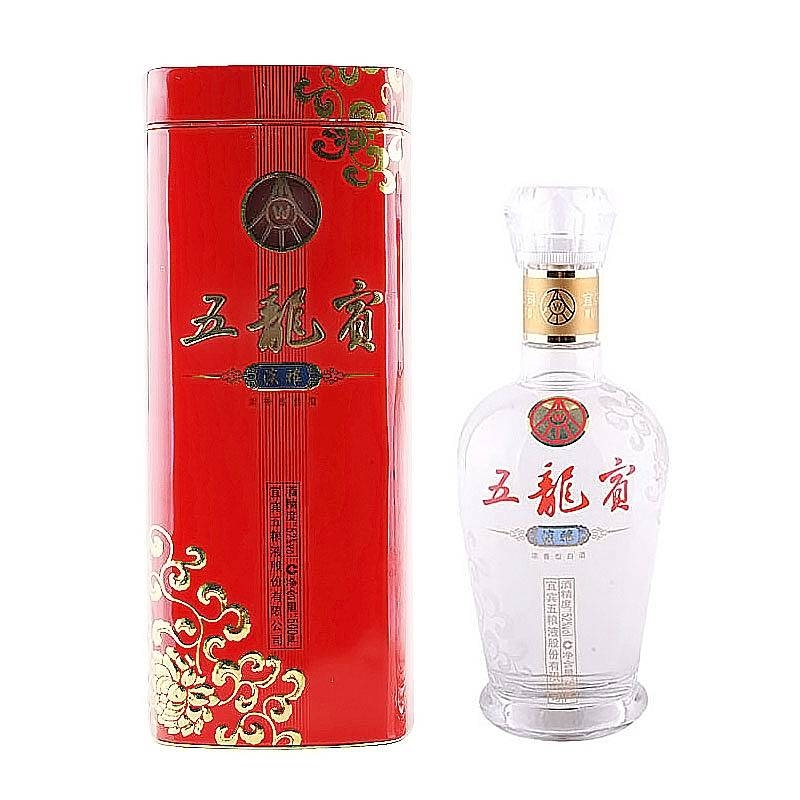 五糧液五龍賓珍雅口感濃香型52度白酒500ml單瓶裝