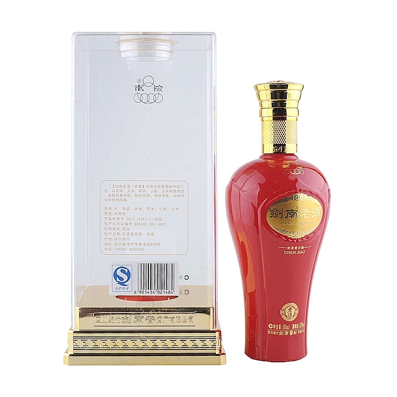 四川劍南春劍南老酒陳窖口感濃香型52度白酒500ml單瓶裝