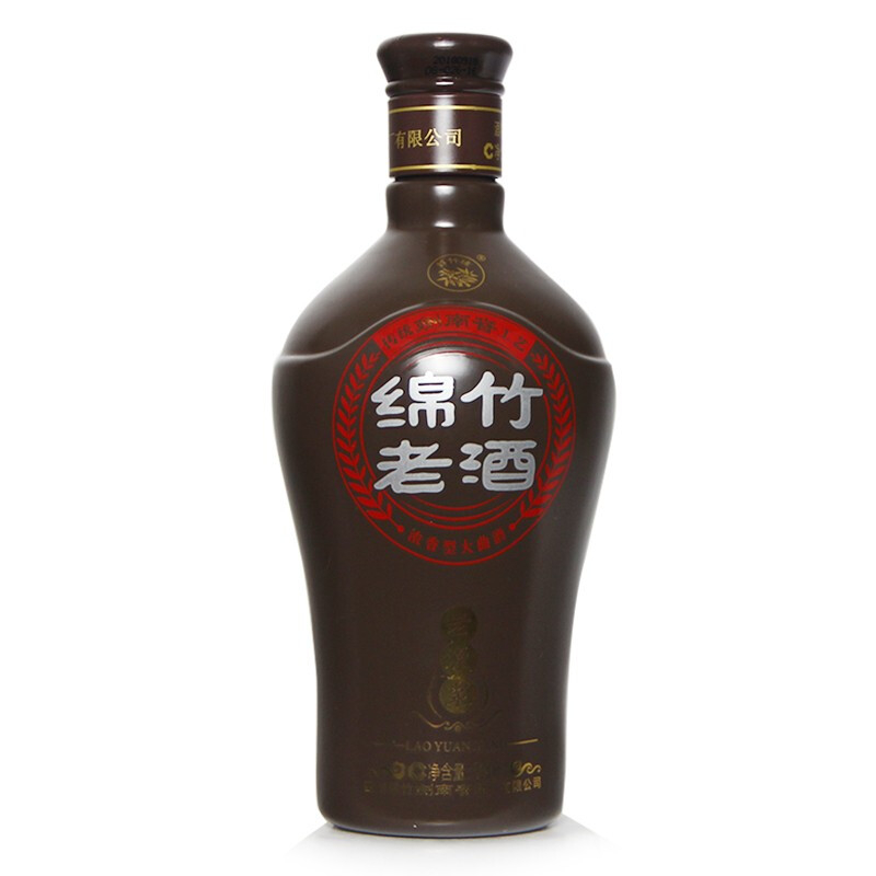 四川劍南春酒廠綿竹老酒老原漿52度感濃香型白酒500ml單瓶裝