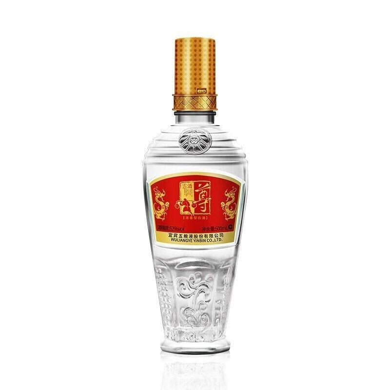 五糧液1988年優(yōu)質(zhì)牌(蘿卜瓶雙圈)52°度濃香型白酒500ml單瓶裝