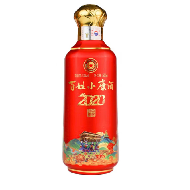 貴州茅臺(tái) 百姓小康2020 53度醬香型白酒 500ml 單瓶