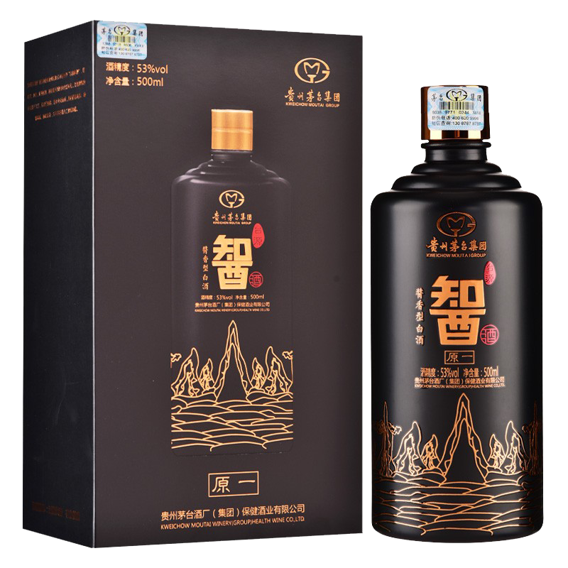 貴州茅臺(tái)集團(tuán)臺(tái)源智酒[原一]口感醬香型53度白酒500ml單瓶裝
