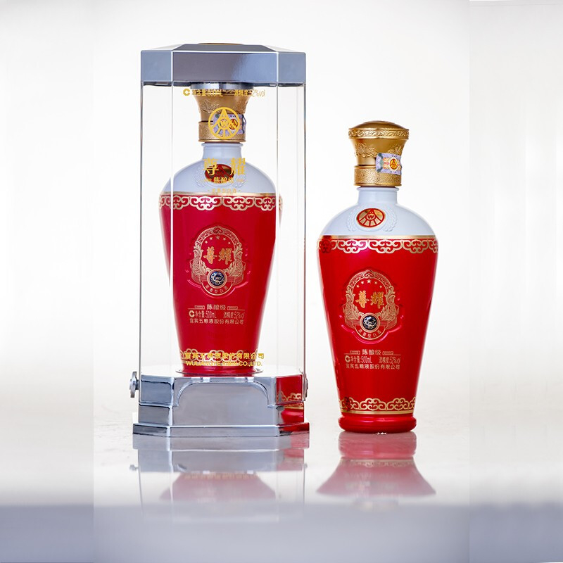 五糧液尊耀陳釀口感濃香型52度白酒500ml單瓶裝