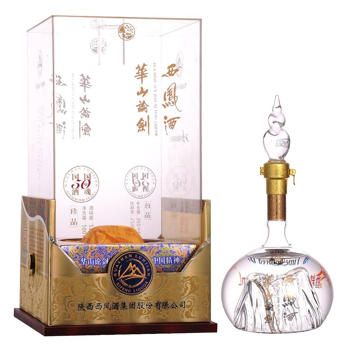 陜西西鳳酒50年華山論劍圣劍口感鳳香型52度白酒500ml單瓶裝