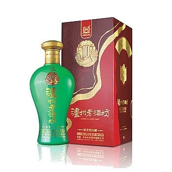 四川瀘州老窖瀘州老酒坊10年口感濃香型38度白酒500ml單瓶裝