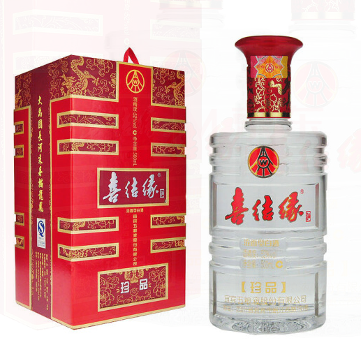 五糧液喜結(jié)緣珍品口感濃香型52度白酒500ml單瓶裝