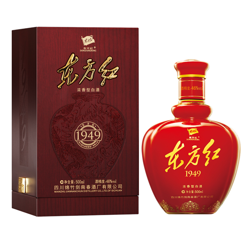 剑南春东方红1949 46度浓香型白酒500ml*6整箱装价格图表-[口感评测]真