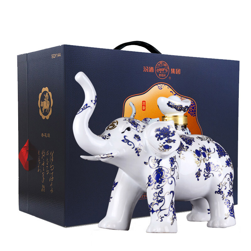 山西杏花村汾酒吉象如意53度清香型1500ml單瓶裝