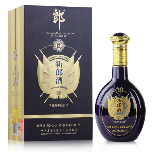 四川郎酒新郎酒12年口感濃香型50度白酒500ml單瓶裝