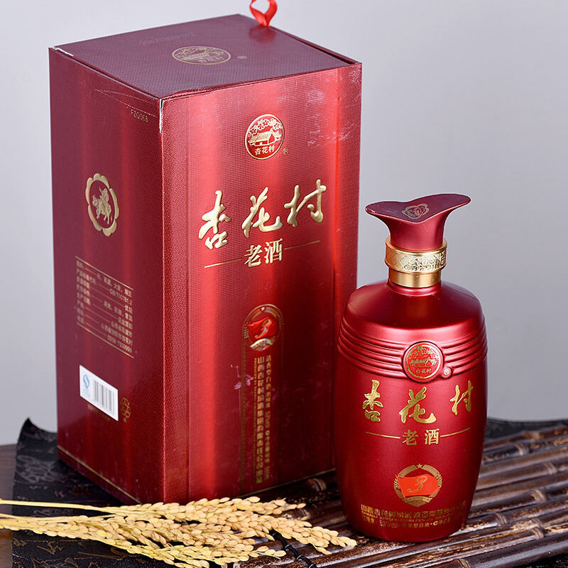 山西杏花村汾酒杏花村清香型500ml單瓶裝