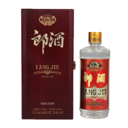 四川郎酒復(fù)古玻璃瓶口感醬香型53度白酒500ml單瓶裝