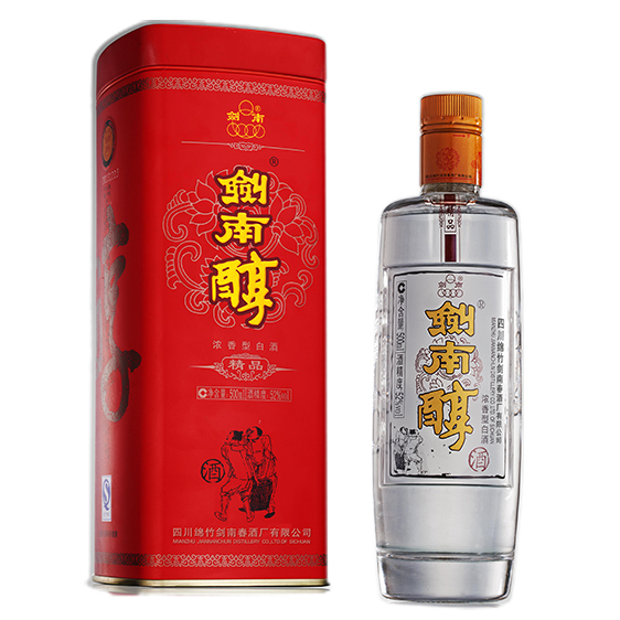 四川劍南春酒廠52度劍南醇精品口感濃香型白酒500ml單瓶裝
