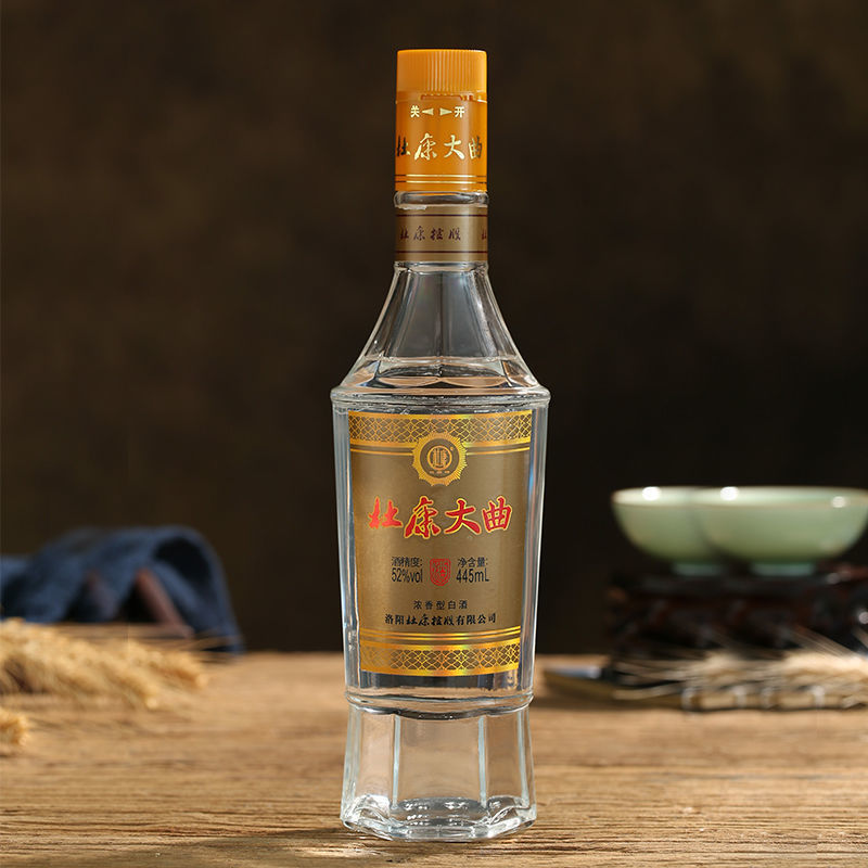 杜康大曲酒口感濃香型52度白酒445ml單瓶裝