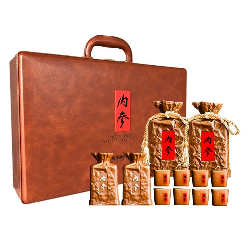 酒鬼酒內(nèi)參52度白酒 500ml*2皮革包裝禮盒款