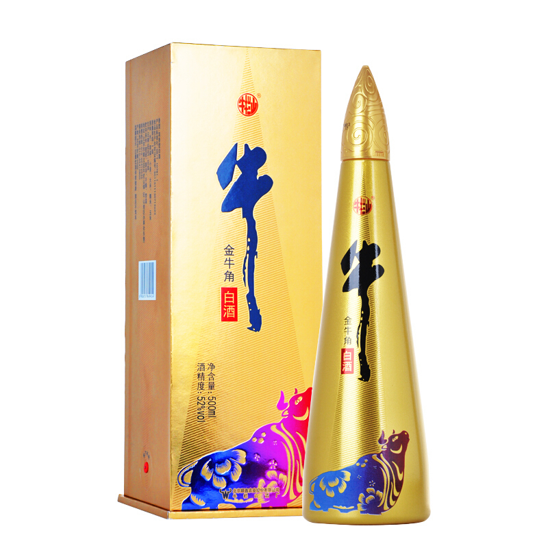 牛欄山金牛角尖52度濃香型500ml單瓶
