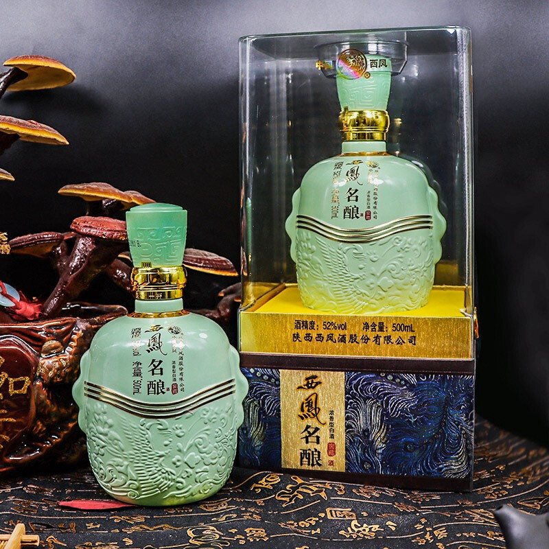 陜西西鳳酒名釀窖藏口感鳳香型52度白酒500ml單瓶裝
