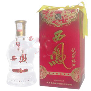 陜西西鳳億家福酒六星口感濃香型46度白酒500ml單瓶裝