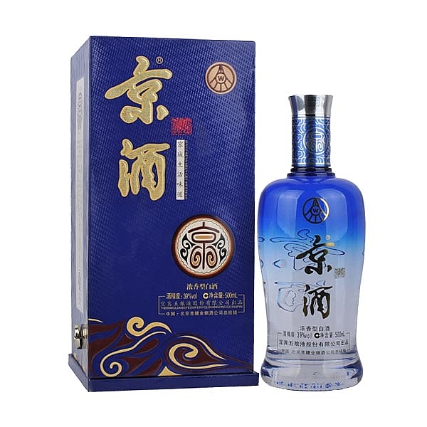 五糧液京酒國(guó)順口感濃香型39度白酒500ml單瓶裝