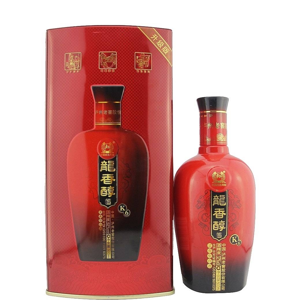 四川瀘州老窖龍香醇K6口感濃香型52度白酒500ml單瓶裝
