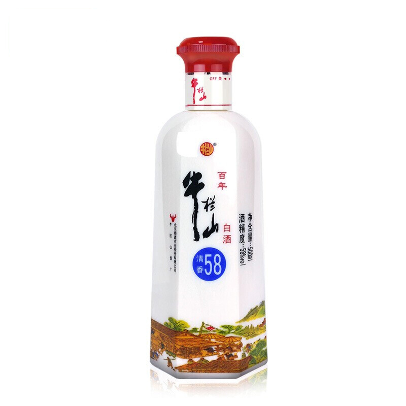 北京牛欄山酒業(yè)二鍋頭清香58度窖藏清香型白酒500ml單瓶裝
