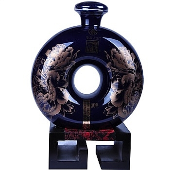 五糧液華彩人生榮華富貴藍牡丹工藝酒口感濃香型52度白酒2000ml單瓶裝