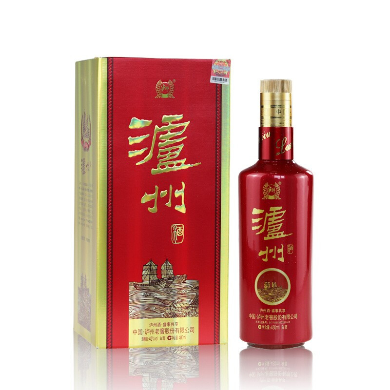 瀘州老窖瀘州盛事共享口感濃香型42度白酒480ml單瓶裝