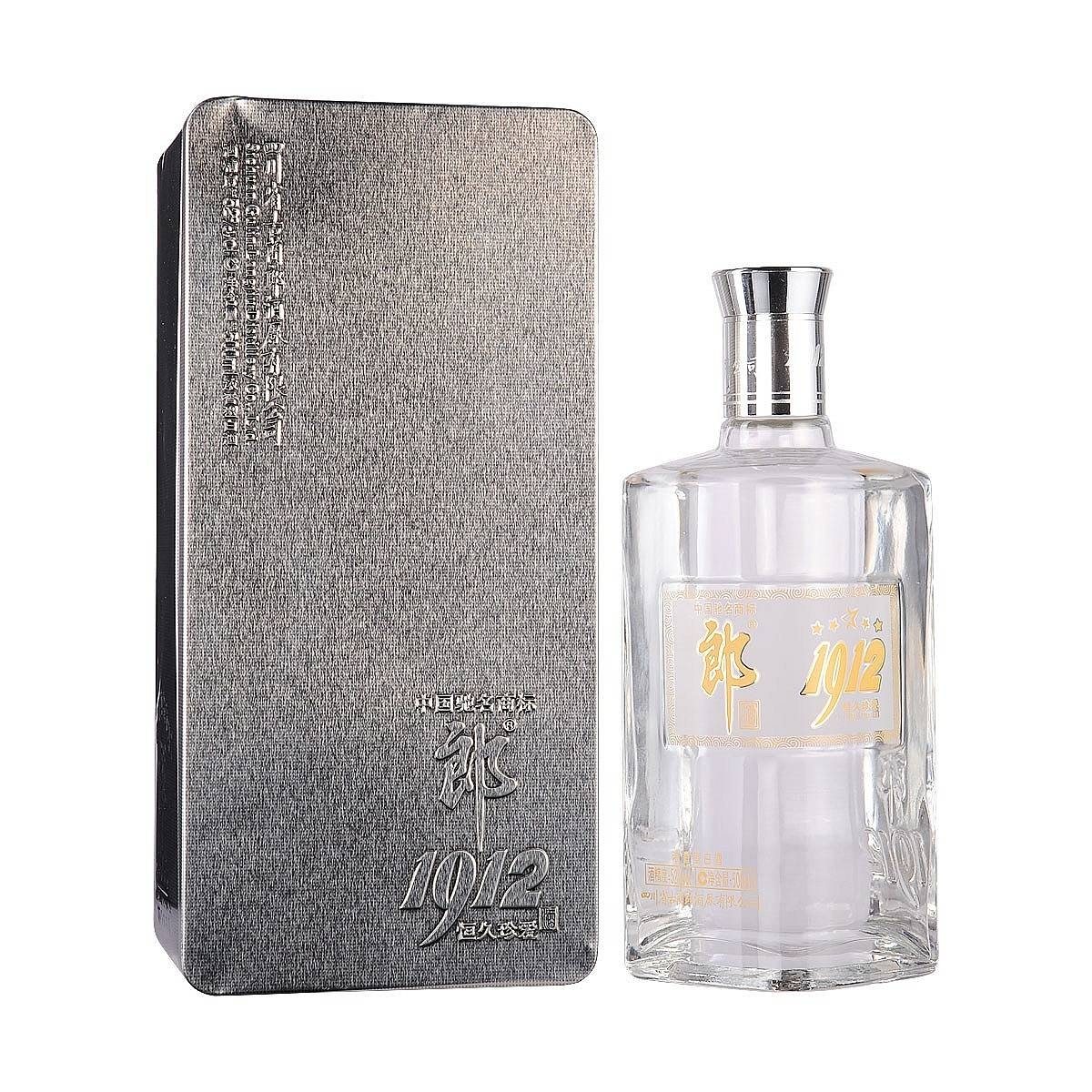 四川郎酒1912系列恒久珍愛(ài)特制白金口感濃香型52度白酒500ml單瓶裝