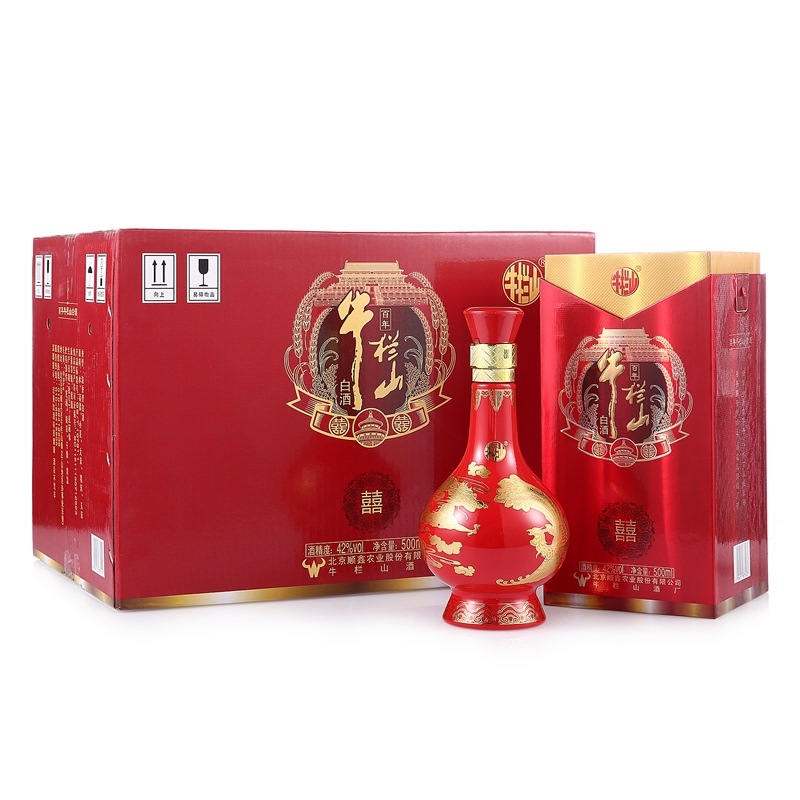 牛欄山酒業(yè)喜酒42度濃香型白酒500ml