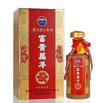 貴州茅臺集團(tuán)富貴萬年金?？诟袧庀阈?2度白酒500ml單瓶裝