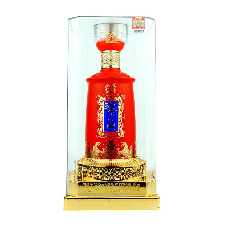瀘州老窖瀘州特釀圣之尊紅瓶口感濃香型52度白酒500ml單瓶裝