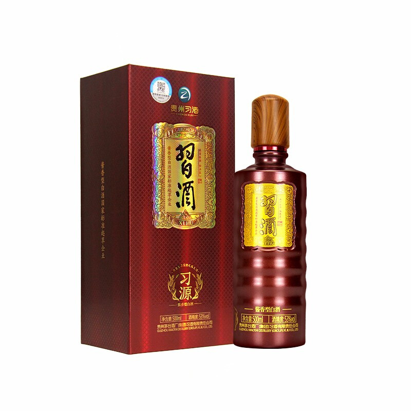貴州習酒習源53度醬香型500ml單瓶裝