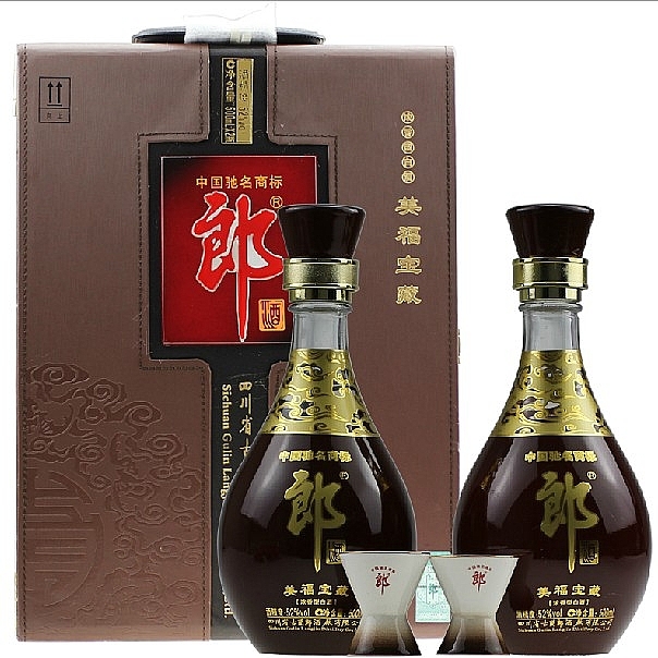 四川郎酒美福寶藏禮盒酒口感濃香型52度白酒500ml*2禮盒裝