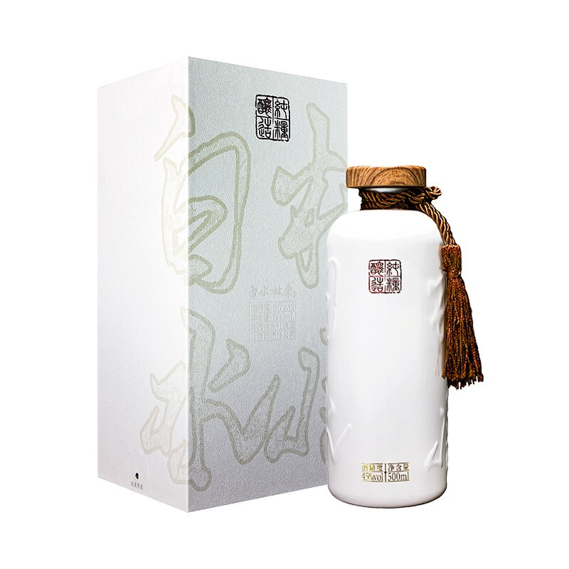 白水杜康純糧釀造(雅)口感清雅香型45度白酒500ml單瓶裝